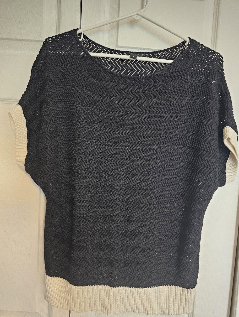 Ann Taylor Factory Cotton Pull Over Sweater Vest Sz Med